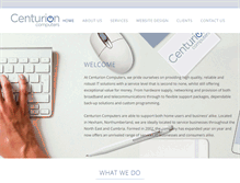 Tablet Screenshot of centurioncomputers.co.uk